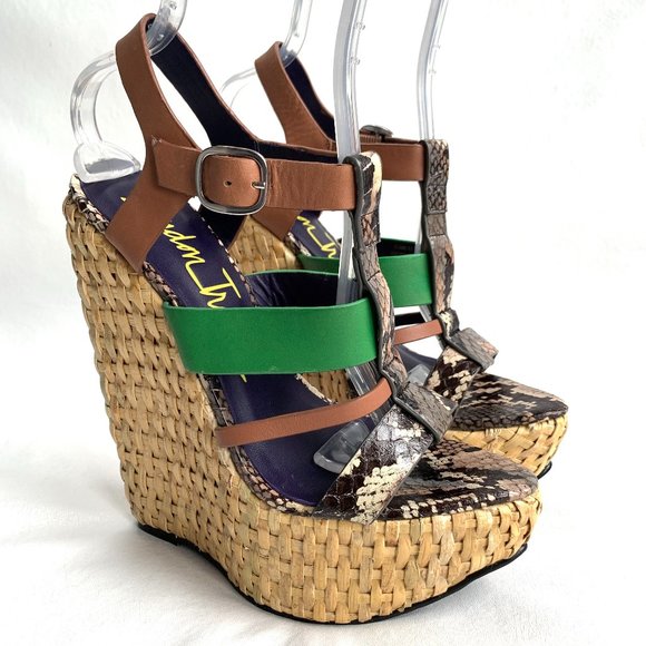 London Trash Shoes - London Trash Juno wedge sandals wicker platform
